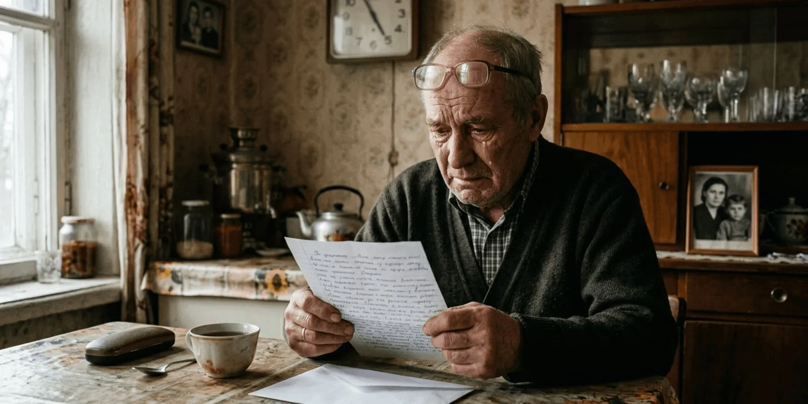 Дедушка, не продавай дом» — было написано в письме почерком жены, умершей пять лет назад. Старик не послушал риелтора — и