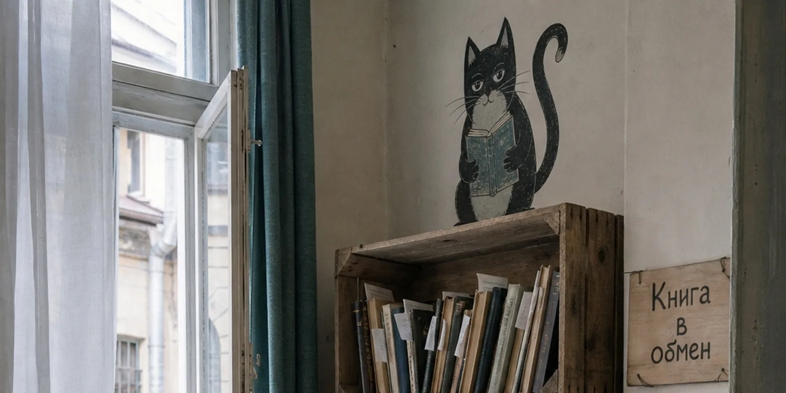 Комната во дворе, пропахшая книгами