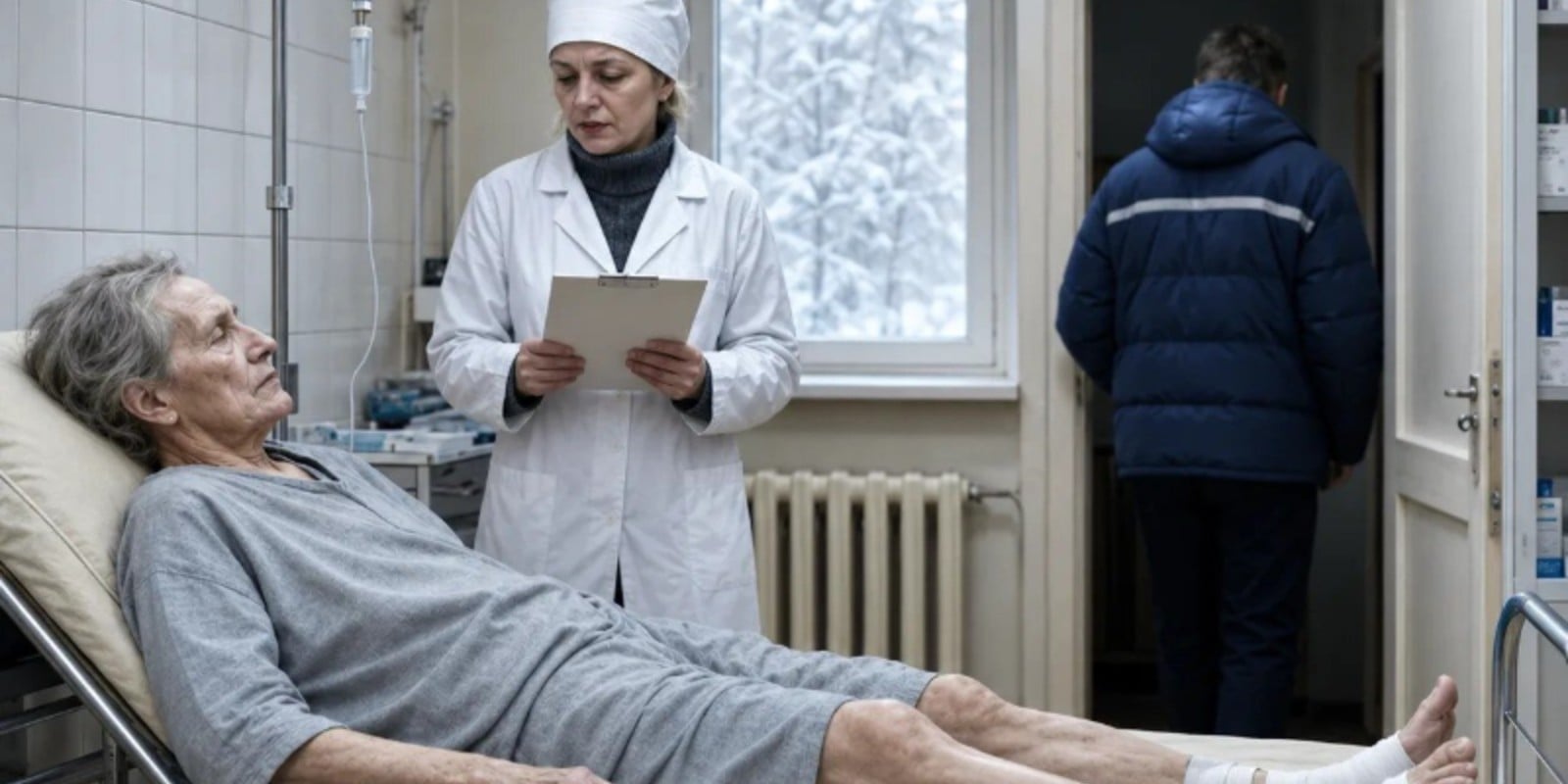 Медсестра велела принести лучшие простыни для найденного бродяги