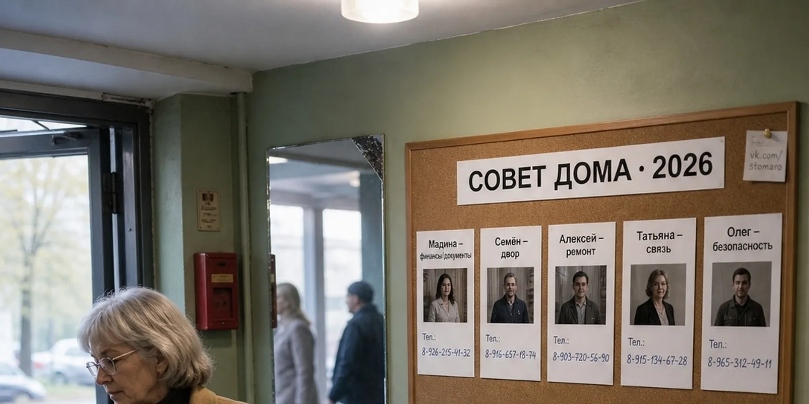 Лифт останавливается на шестом