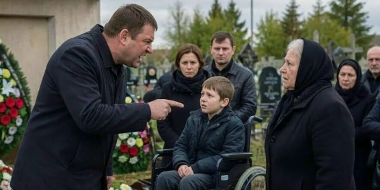 На похоронах дочери в Краснодаре мужчина подошёл к тёще, указал на её 16-летнего внука с ДЦП и холодно произнёс...