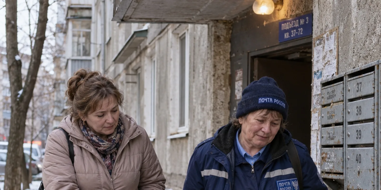 Я написала жалобу на почтальоншу. Потом мы вместе прошли один дом