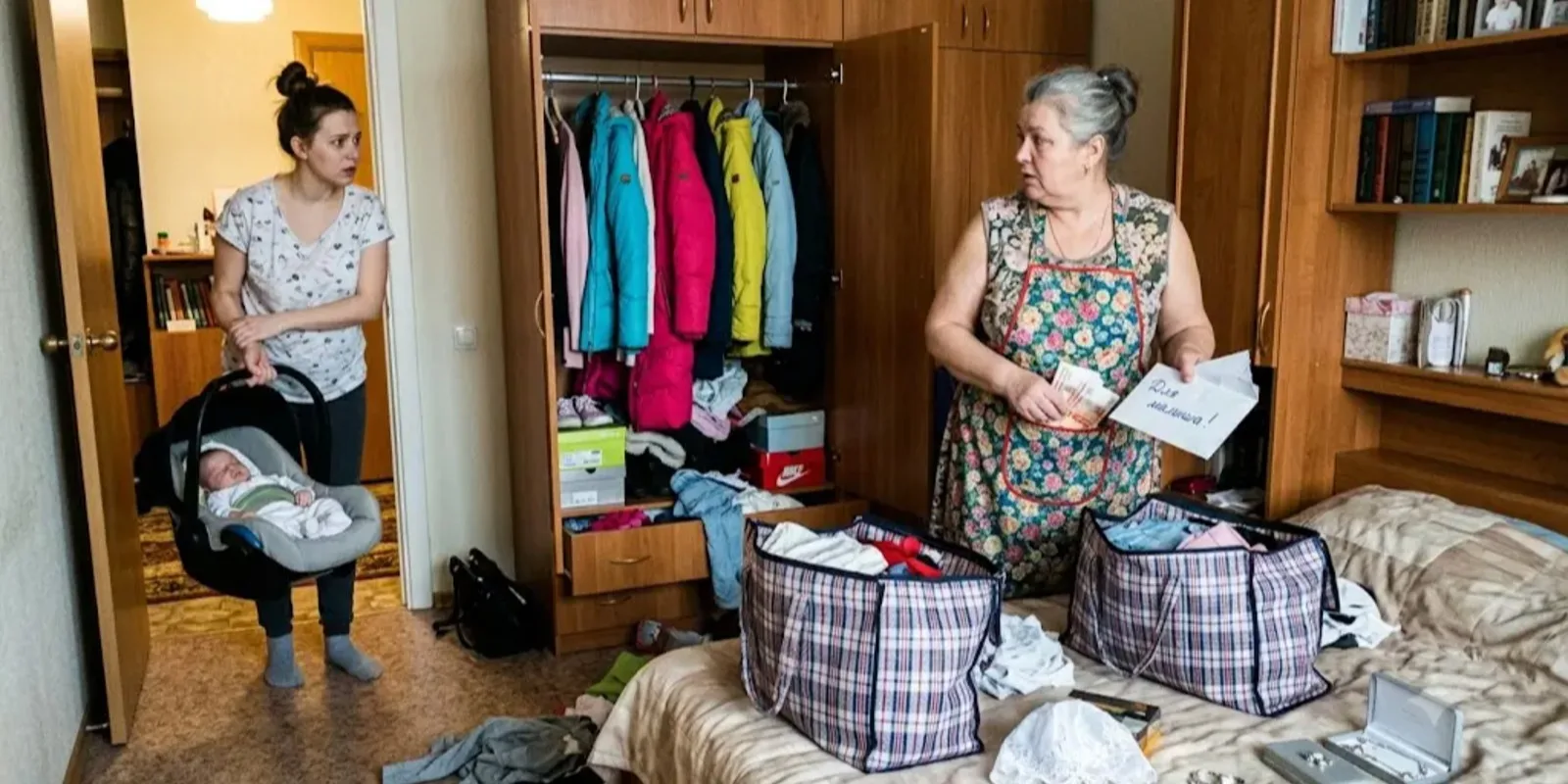 «Я вернулась из роддома на день раньше и застала свекровь, которая хозяйничала в моих шкафах и делила мои вещи»