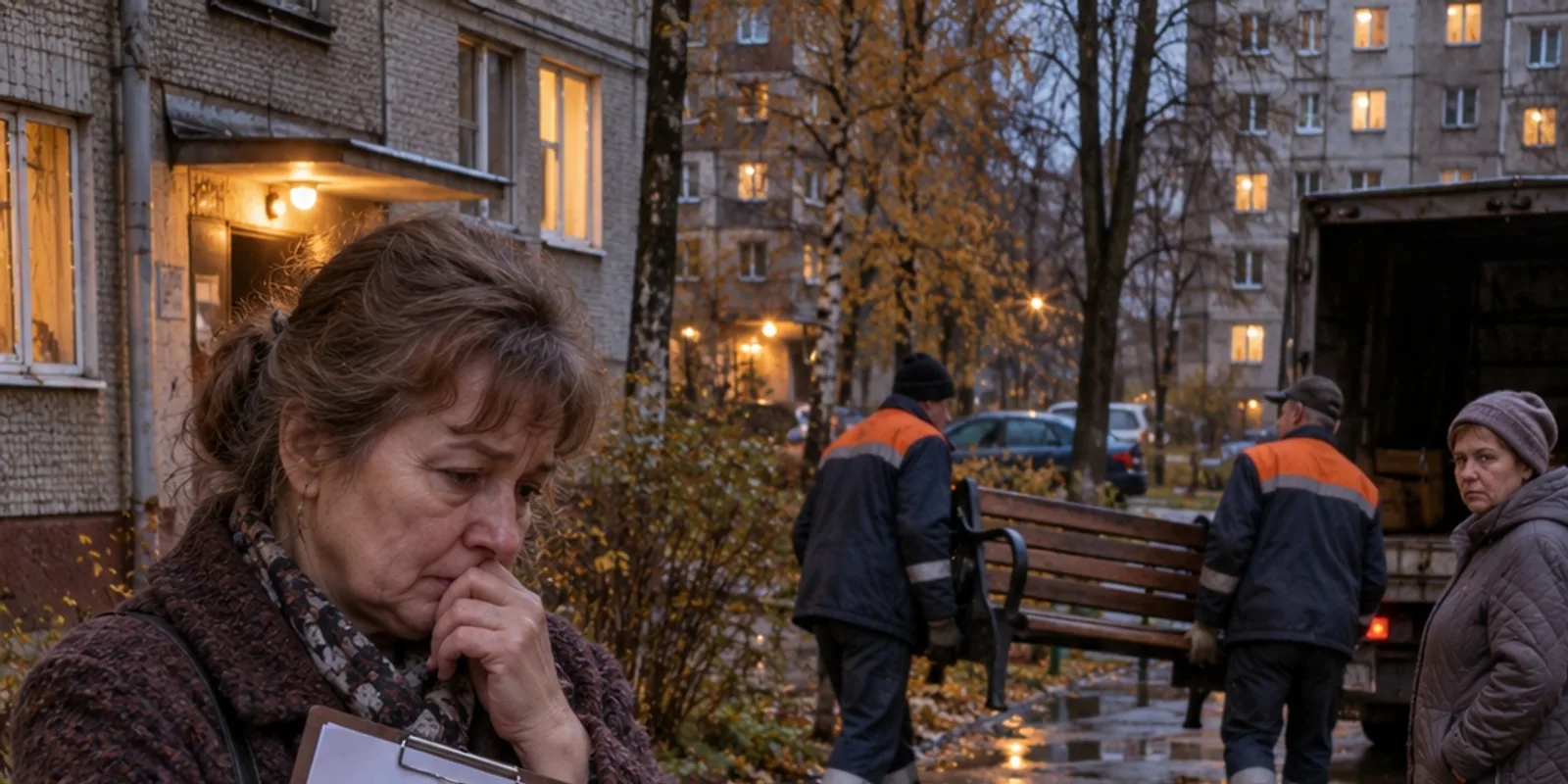 Соседи убрали скамейку под моим окном. Я сама подписала эту просьбу