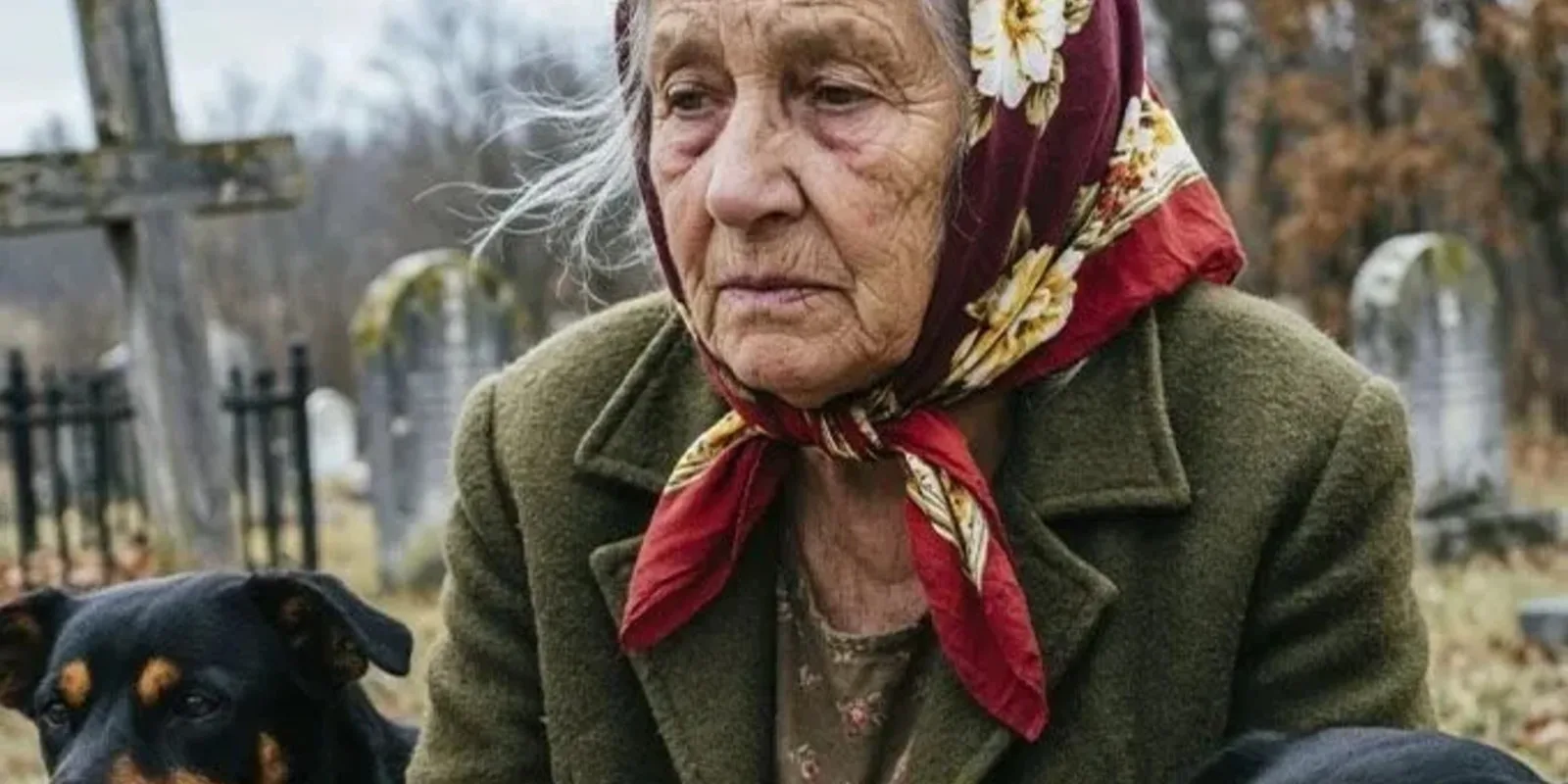 Внук выкинул 87-летнюю бабушку на улицу. Она поселилась на могиле мужа. А через 2 месяца жизнь изменилась
